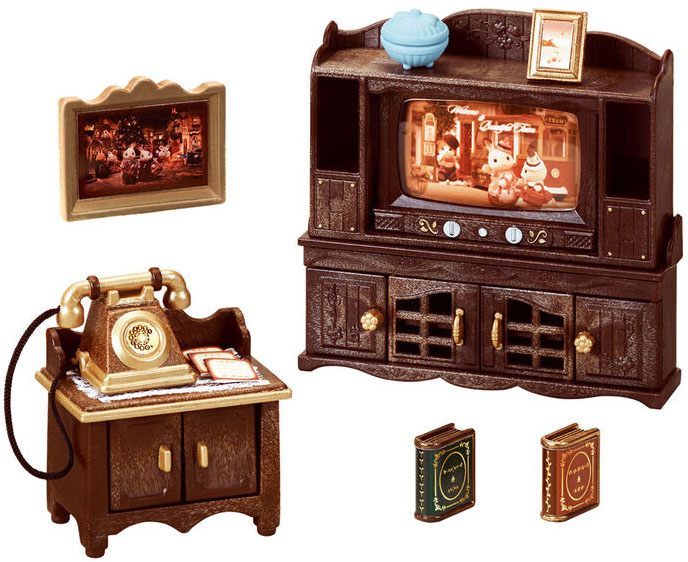 Photo of Classic Brown Television - Telephone Set